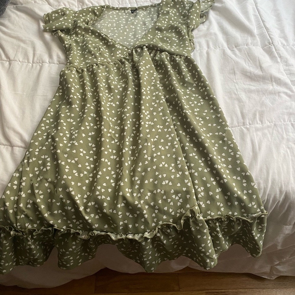 green summer dress